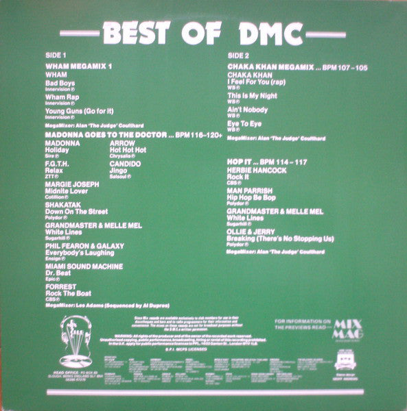 Various : Best Of DMC Vol. 2 (12", Mixed)