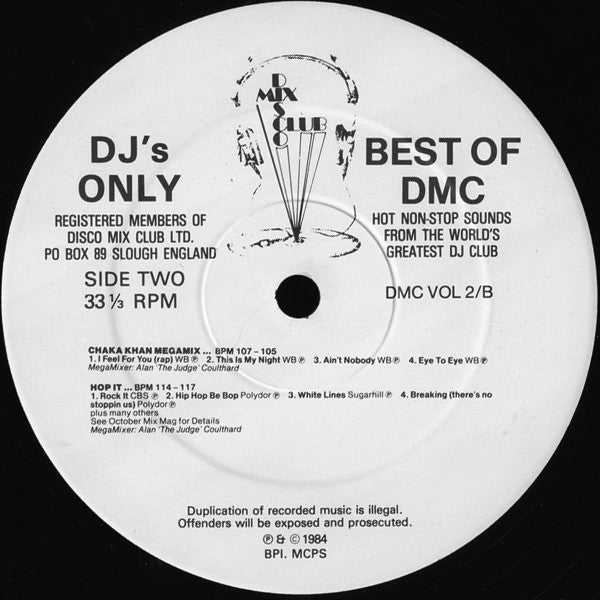 Various : Best Of DMC Vol. 2 (12", Mixed)