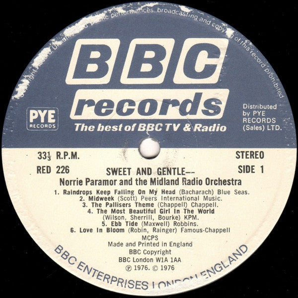 Norrie Paramor & The Midland Radio Orchestra : My Personal Choice (LP, Smplr)