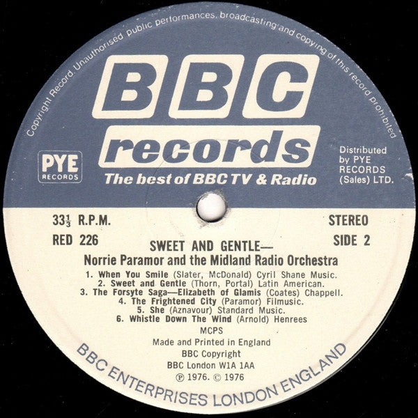 Norrie Paramor & The Midland Radio Orchestra : My Personal Choice (LP, Smplr)