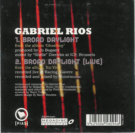 Gabriel Rios : Broad Daylight (CD, Single)