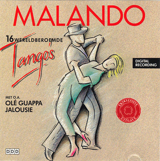 Malando And His Tango Orchestra : 16 Wereldberoemde Tango's (CD, Comp)