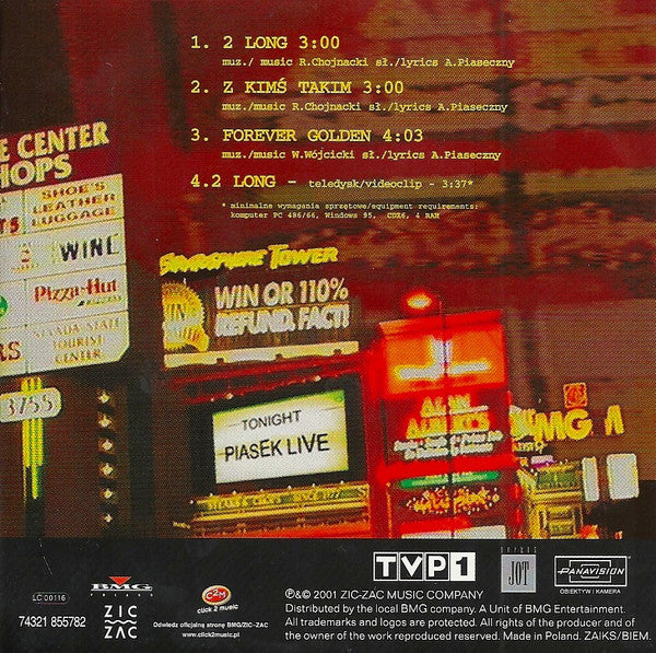 Piasek : 2 Long (CD, Single, Enh, Promo)