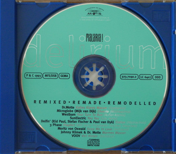 Malaria! : Delirium (Remixed • Remade • Remodelled) (CD, Album)