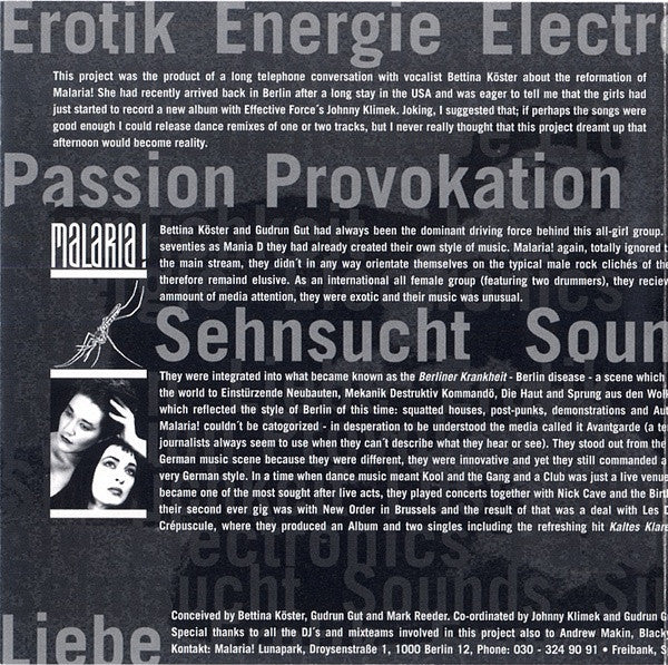 Malaria! : Delirium (Remixed • Remade • Remodelled) (CD, Album)