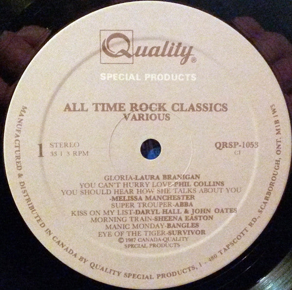 Various : All Time Rock Classics (LP, Comp)