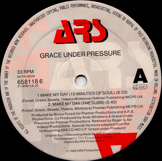 Grace Under Pressure : Make My Day (12")