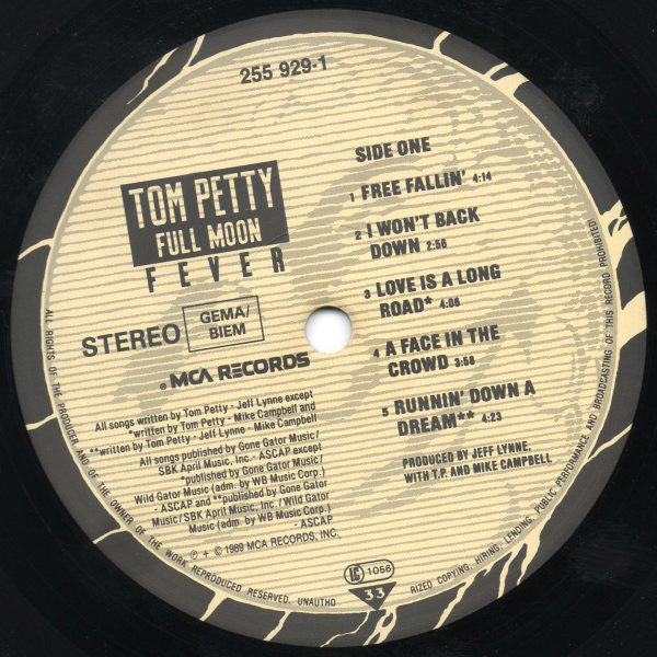 Tom Petty : Full Moon Fever (LP, Album)
