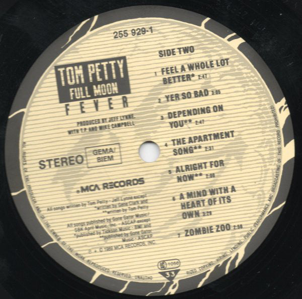 Tom Petty : Full Moon Fever (LP, Album)