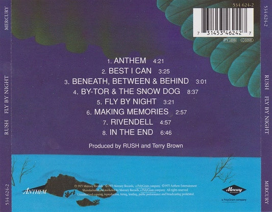 Rush : Fly By Night (CD, Album, RE, RM, RP, EDC)