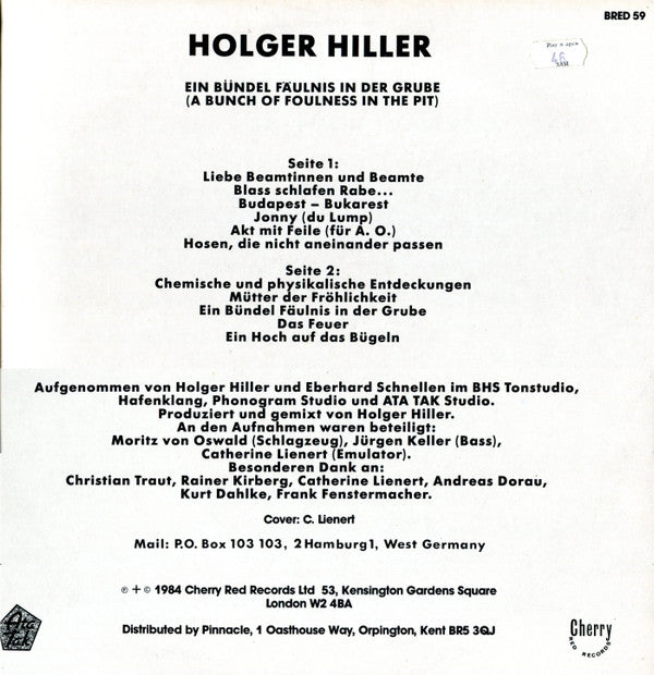 Holger Hiller : Ein Bündel Fäulnis In Der Grube (LP, Album)