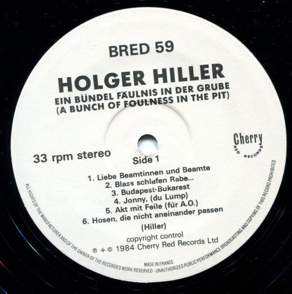 Holger Hiller : Ein Bündel Fäulnis In Der Grube (LP, Album)