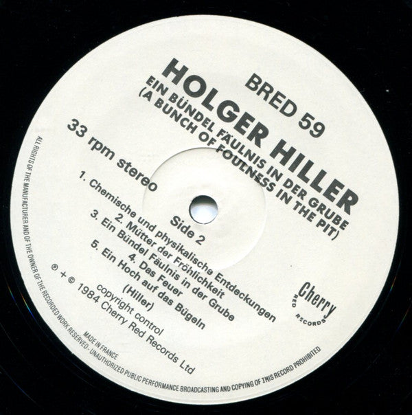 Holger Hiller : Ein Bündel Fäulnis In Der Grube (LP, Album)