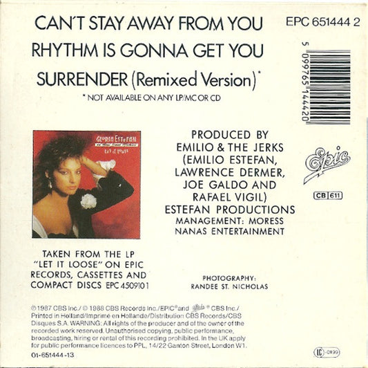 Miami Sound Machine : Can't Stay Away From You (CD, Mini, Maxi)