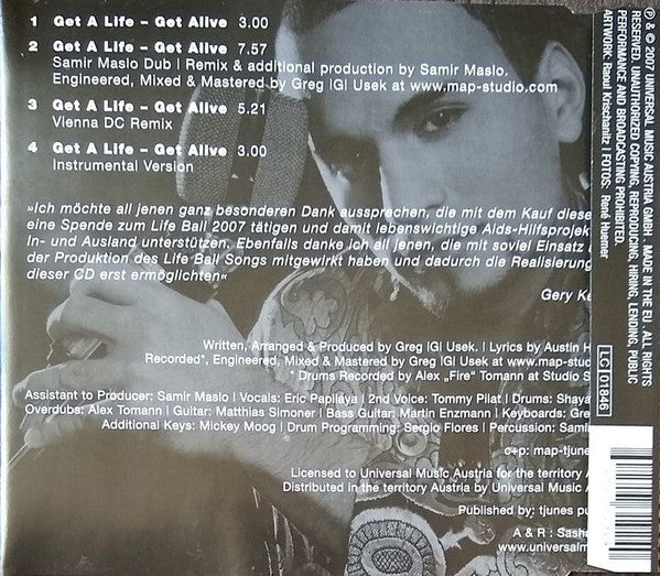 Eric Papilaya : Get A Life - Get Alive (CD, Maxi)