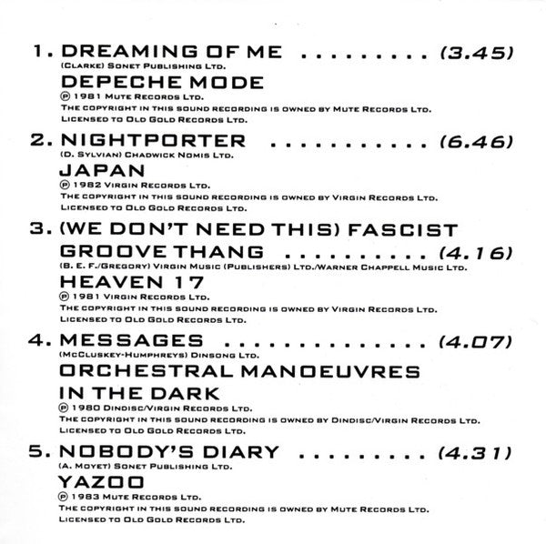 Various : The Best Of Synth - Volume 2 (CD, Comp)