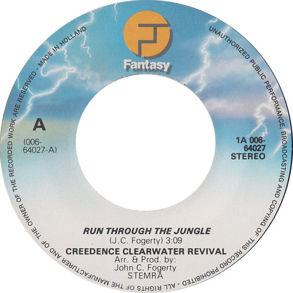 Creedence Clearwater Revival : Run Through The Jungle (7", Single)