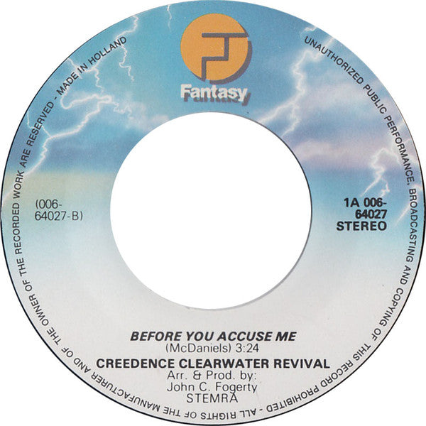 Creedence Clearwater Revival : Run Through The Jungle (7", Single)