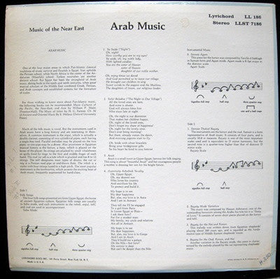 Various : Arab Music (LP)