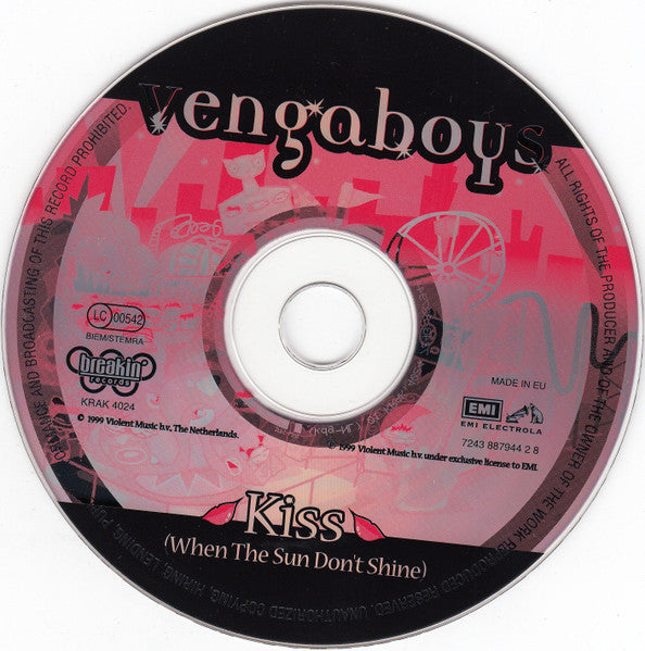 Vengaboys : Kiss (When The Sun Don't Shine) (CD, Maxi)