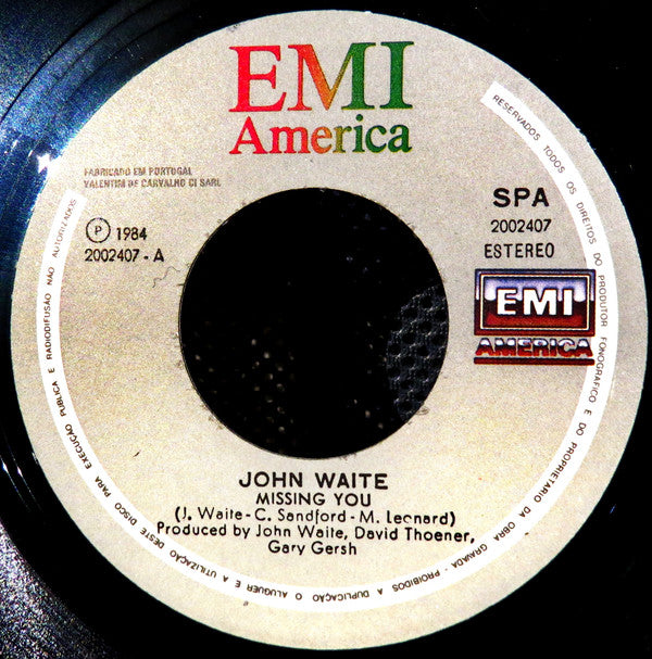 John Waite : Missing You (7", Single)