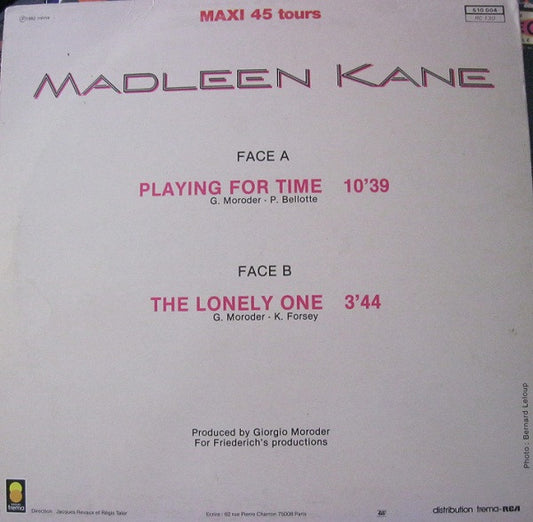 Madleen Kane : Playing For Time (12")