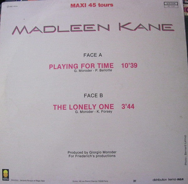 Madleen Kane : Playing For Time (12")