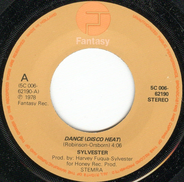 Sylvester : Dance (Disco Heat) (7")
