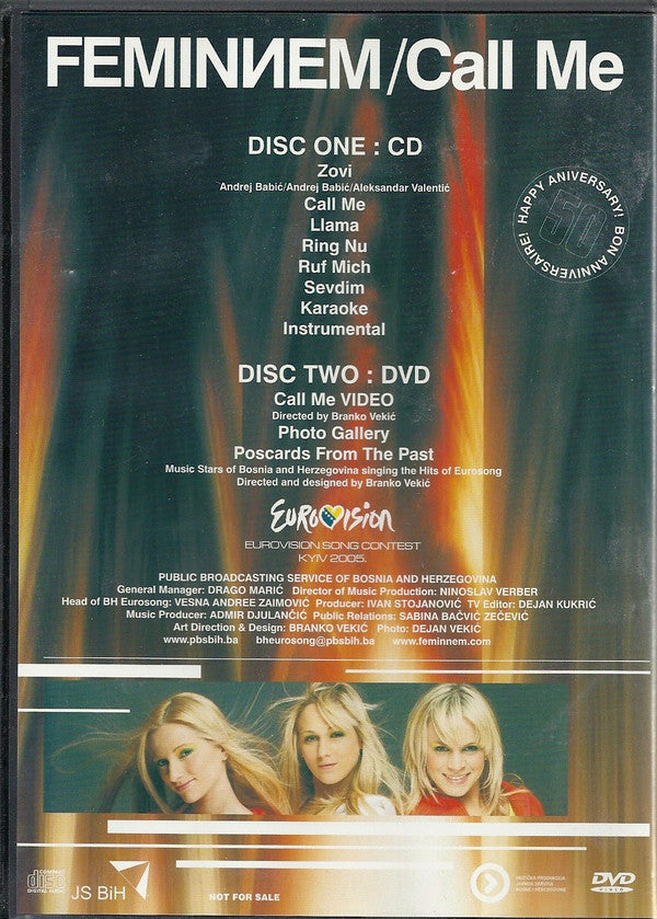Feminnem : Call Me (CD, Maxi, Promo + DVD-D, Maxi, Promo)