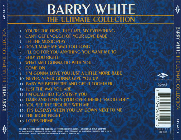 Barry White : The Ultimate Collection (CD, Comp, RM, UNI)