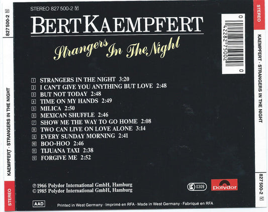 Bert Kaempfert : Strangers In The Night (CD, Album)