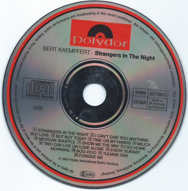 Bert Kaempfert : Strangers In The Night (CD, Album)
