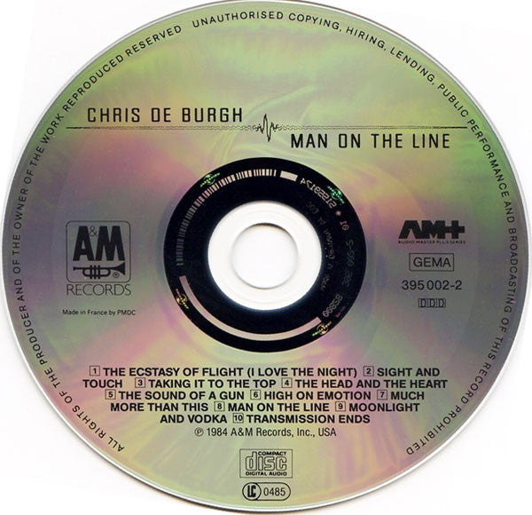 Chris de Burgh : Man On The Line (CD, Album, RE)