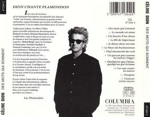 Céline Dion : Des Mots Qui Sonnent (CD, Album)