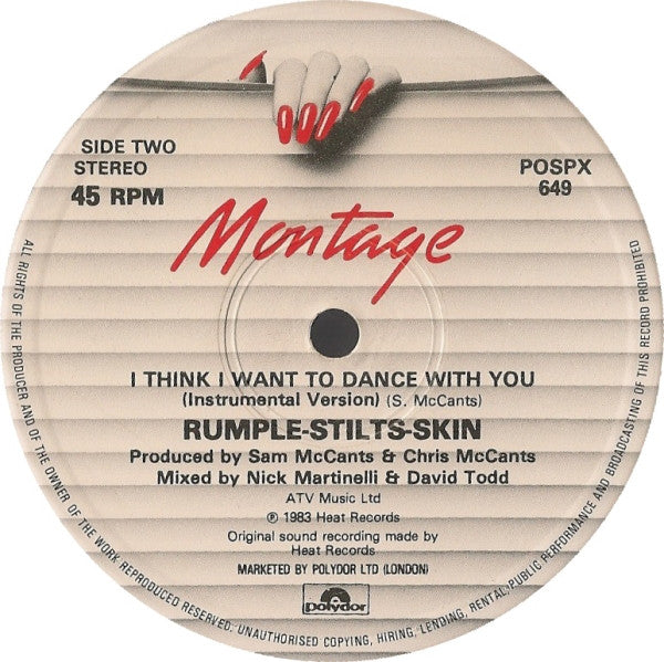Rumple-Stilts-Skin : I Think I Want To Dance With You (12", Single)