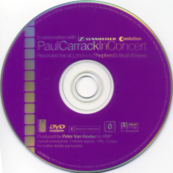 Paul Carrack : In Concert (DVD-V, Multichannel)