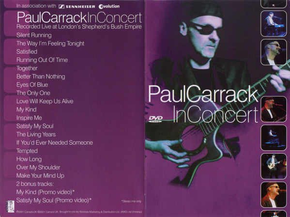 Paul Carrack : In Concert (DVD-V, Multichannel)