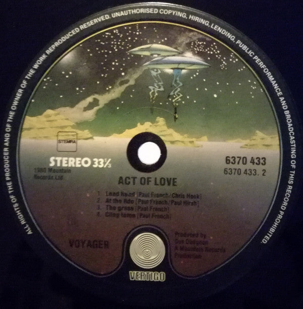 Voyager (15) : Act Of Love (LP, Album)