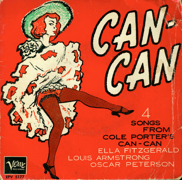 Cole Porter — Ella Fitzgerald / Oscar Peterson / Louis Armstrong : Can-Can (4 Songs From Cole Porter's Can-Can) (7", EP, Comp)