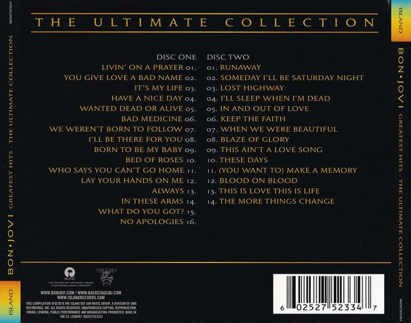 Bon Jovi : Greatest Hits - The Ultimate Collection (2xCD, Comp, Jew)