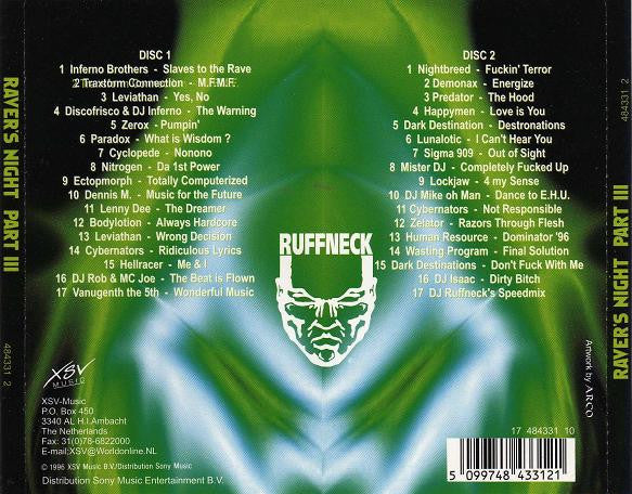 DJ Ruffneck : Raver's Night III (2xCD, Comp, P/Mixed)