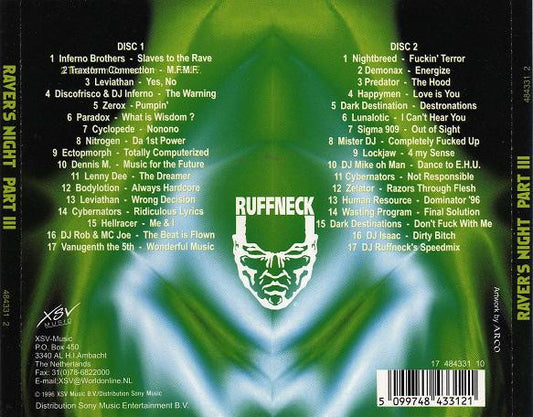 DJ Ruffneck : Raver's Night III (2xCD, Comp, P/Mixed)