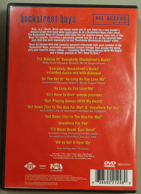 Backstreet Boys : All Access DVD (DVD-V)