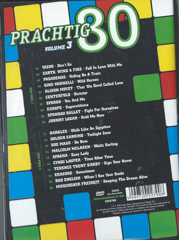 Various : Prachtig 80 Volume 3 - 20 Videoclips (DVD-V, Comp)