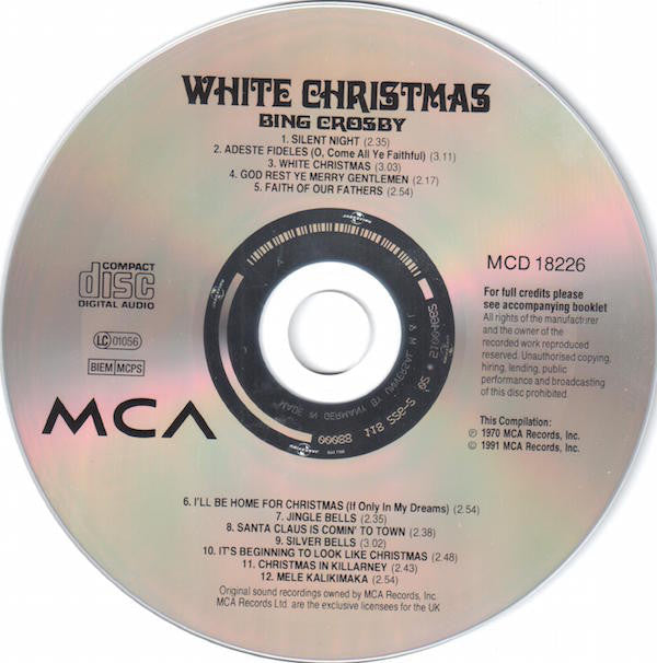 Bing Crosby : White Christmas (CD, RE)