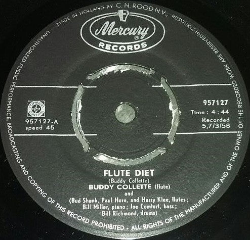 Buddy Collette : Flute Diet / The Funky Shepherds (7", Single)