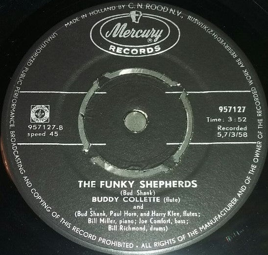 Buddy Collette : Flute Diet / The Funky Shepherds (7", Single)