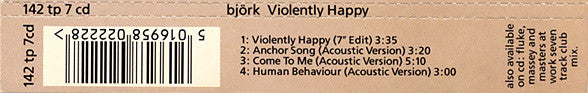 Björk : Violently Happy (CD, Single)