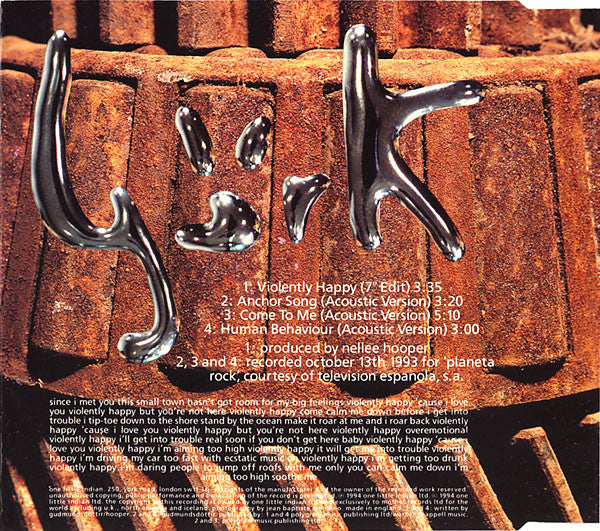 Björk : Violently Happy (CD, Single)