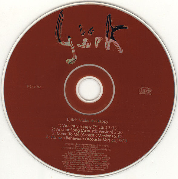Björk : Violently Happy (CD, Single)